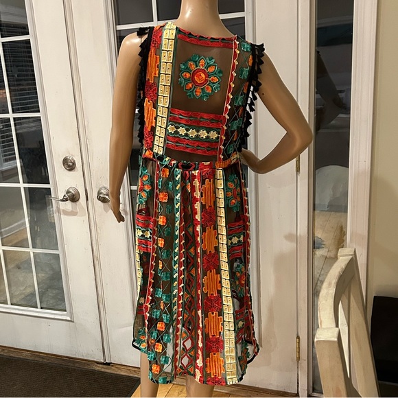 Anthropologie Embroidery and Netting Dress size S - Picture 3 of 5